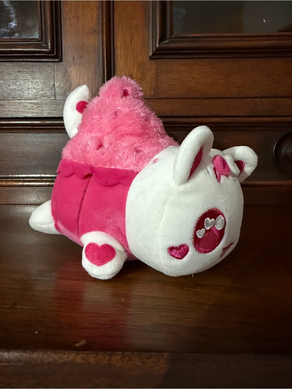 Aphmau Pink & White Cat Mini Plush Stuffed Animal Valentine's Day 2025